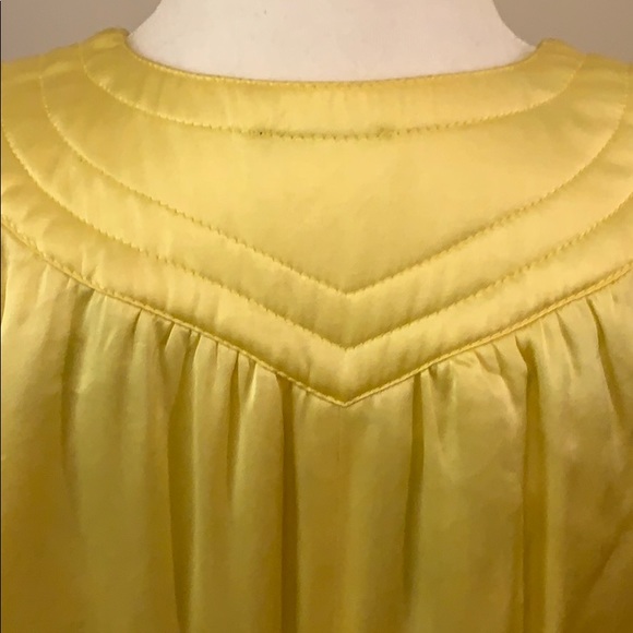 GOLD SATIN FRENCH PUFFED BED JACKET - Picture 8 of 8